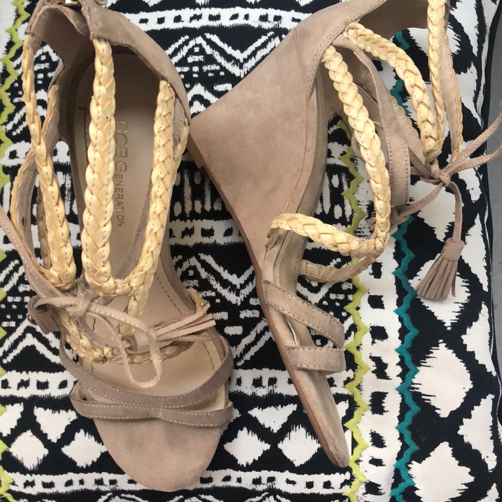 BCBGenaration wedge sandals .